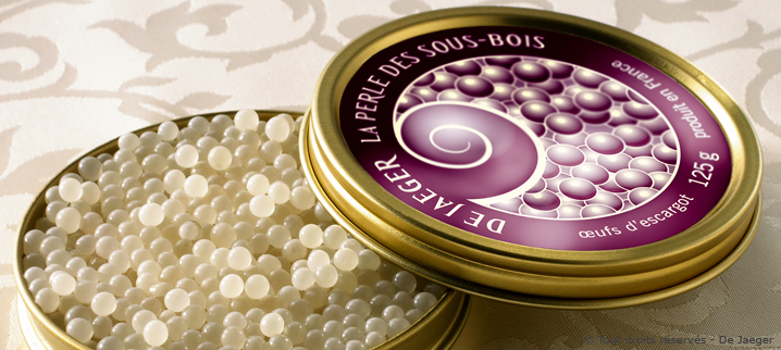 Caviar d'escargot (csigakaviár); Forrás: caviar-escargot.com