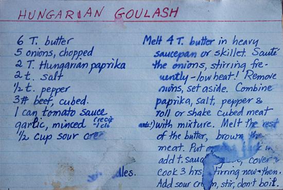 Egy titkos amerikai családi recept (Hungarian Goulash)
