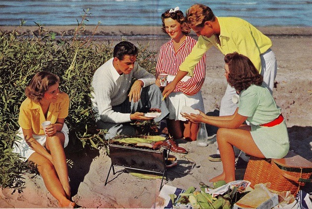 Grill Party, 1950-es évek, USA