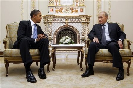 Obama és Putyin a Kremlben