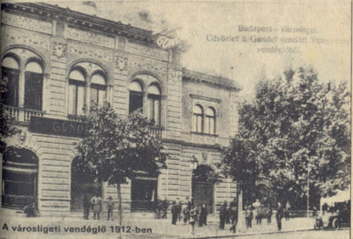 Gundel 1912, Forrás: retronom.hu