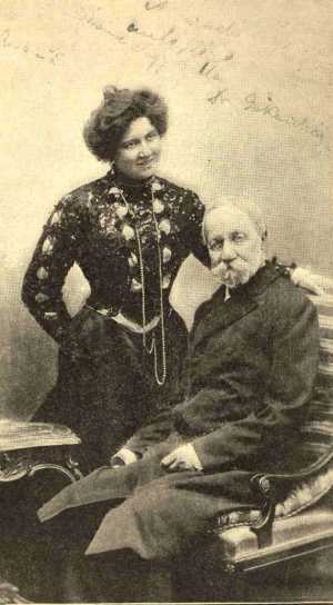 Jókai Mór második feleségével, Nagy Bellával, Forrás: lutheran.hu