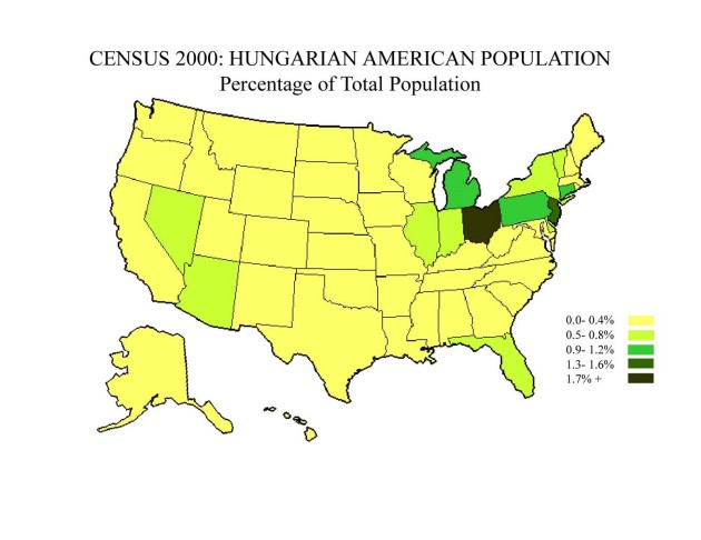 Hungarian American Map