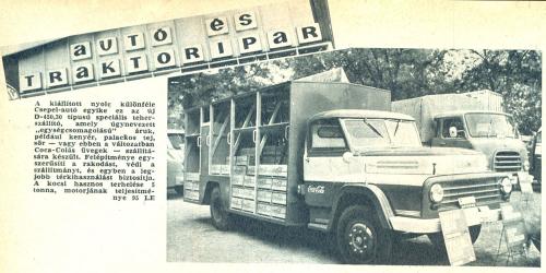 Coca-Cola szállítására kialakított hazai gyártású Csepel teherautó (1969) (Forrás: retronom)