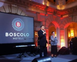 Romano Boscolo úr a Bioscolo Budapest Hotel 10. születésnapjára rendezett fogadáson