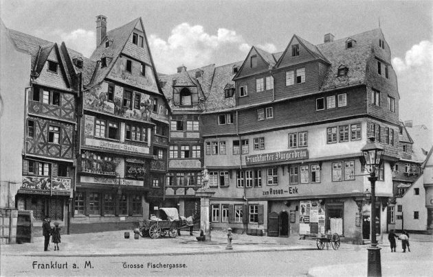 Frankfurt am Main óvárosában a Roseneck, 1900 körül